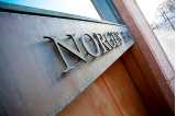 Norges Bank sign on building